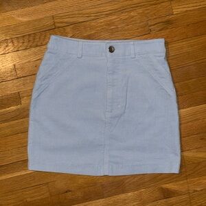 Forever 21 Light Blue Corduroy Skirt (Size S)